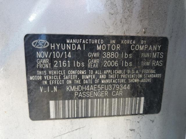 2015 HYUNDAI ELANTRA SE - KMHDH4AE5FU379344