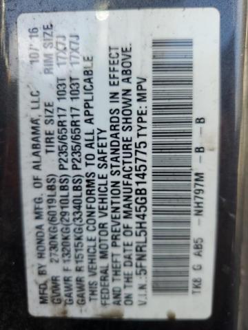 2016 HONDA ODYSSEY EX #3282363272