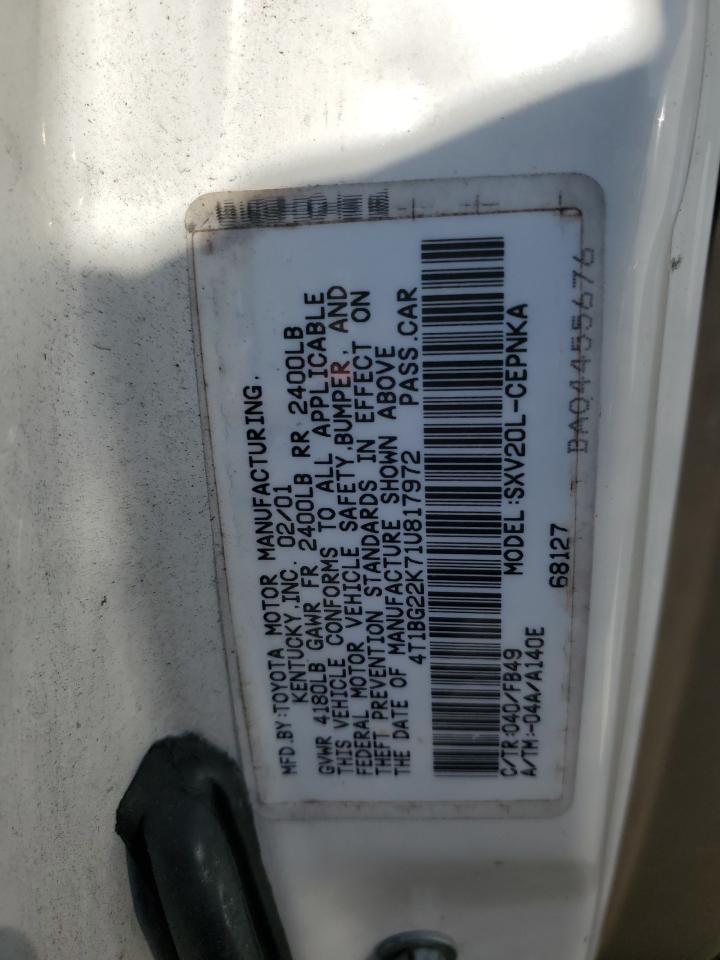 Lot #3285788662 2001 TOYOTA CAMRY CE