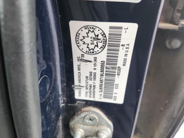 2009 HONDA CR-V EXL #3274697790