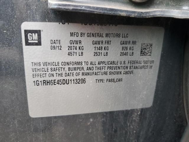 2013 CHEVROLET VOLT - 1G1RH6E45DU113206