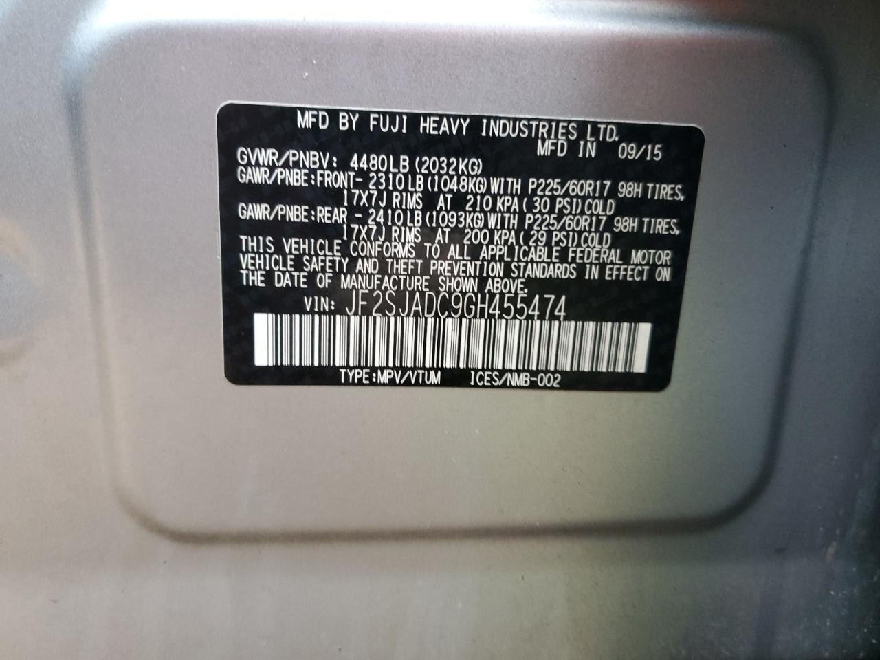 SUBARU FORESTER 2.5I PREMIUM