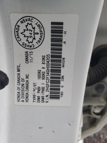 2016 HONDA CIVIC LX - 2HGFC2F54GH004205