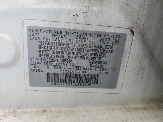 2018 NISSAN VERSA NOTE - 3N1CE2CP1JL355334