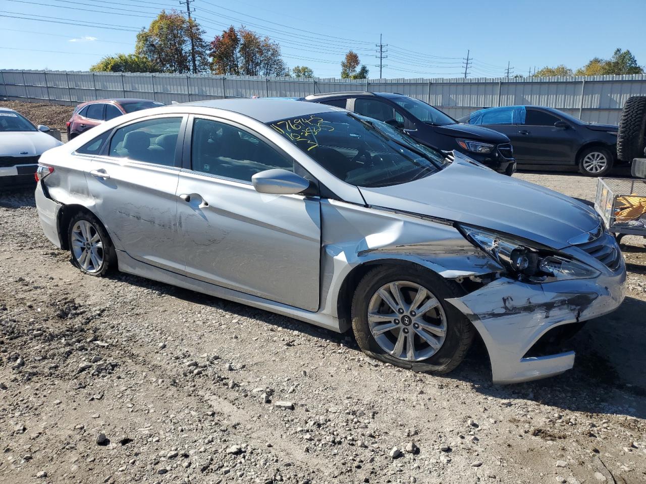 Lot #3316711417 2014 HYUNDAI SONATA GLS
