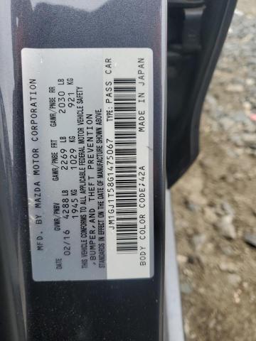 2016 MAZDA 6 TOURING - JM1GJ1T58G1475067