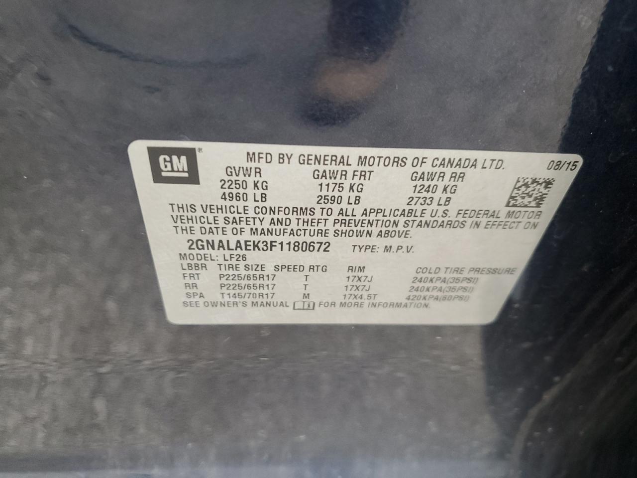 CHEVROLET EQUINOX LS