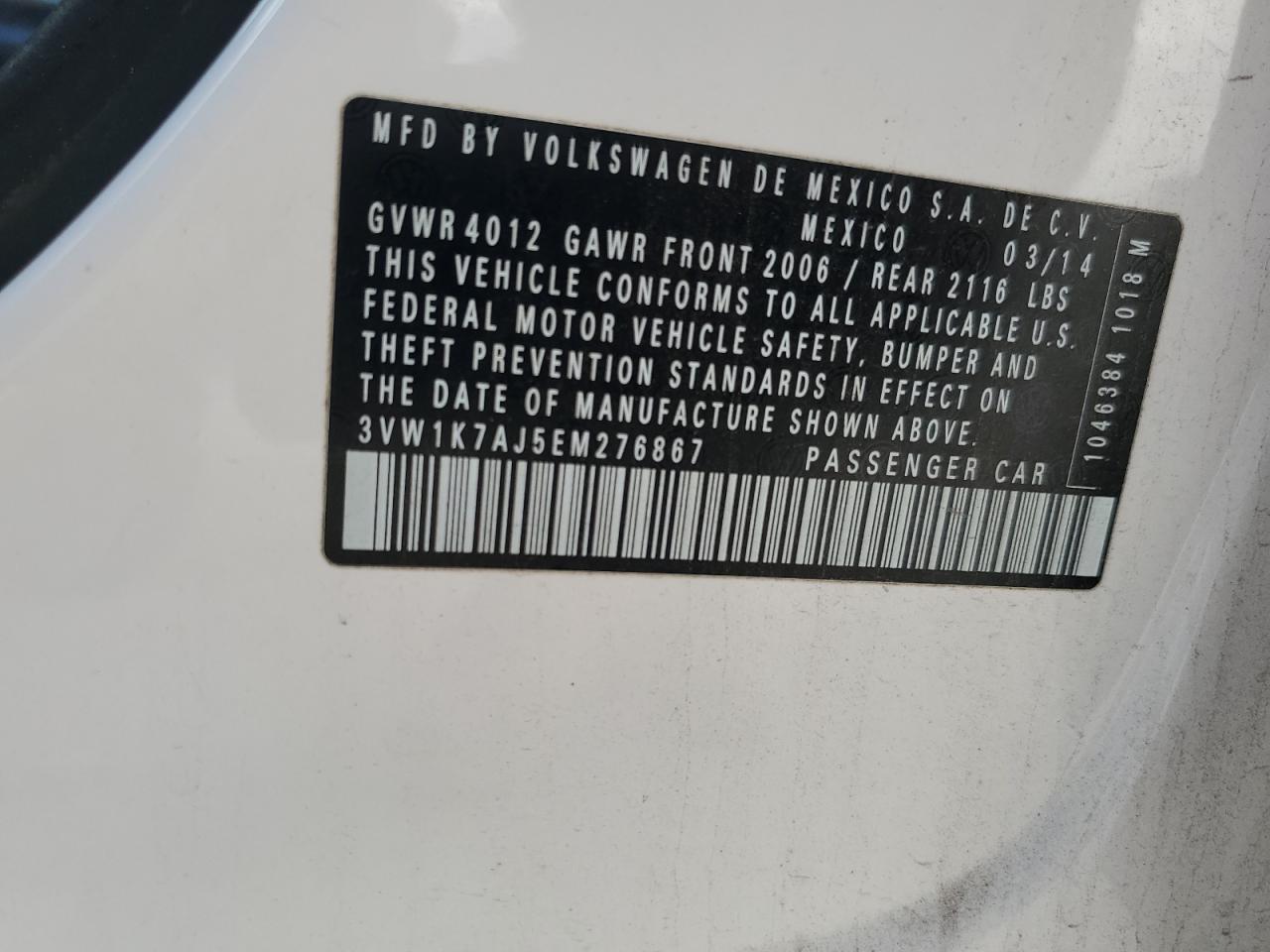 VOLKSWAGEN JETTA BASE