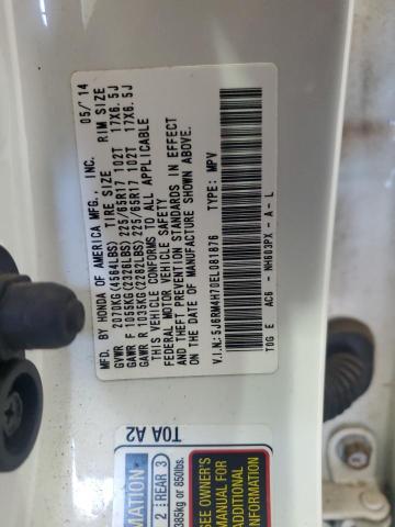 2014 HONDA CR-V EXL - 5J6RM4H70EL081876