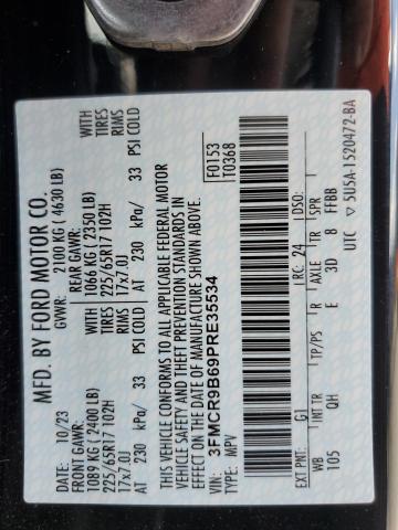 2023 FORD BRONCO SPO - 3FMCR9B69PRE35534