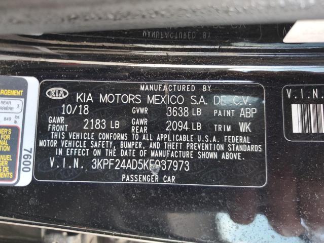2019 KIA FORTE FE 3KPF24AD5KE037973