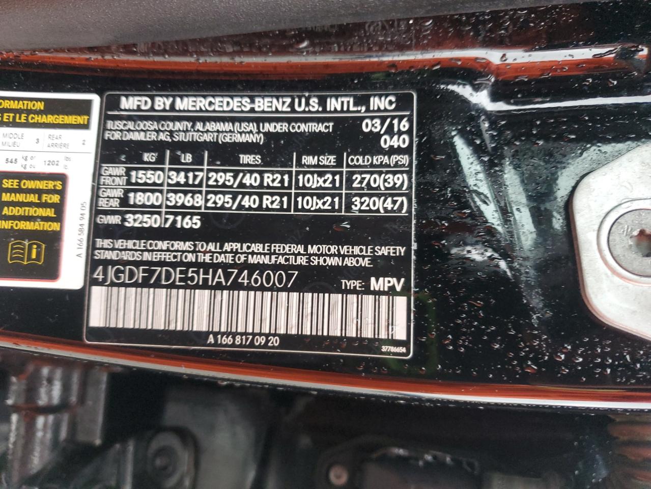 MERCEDES-BENZ GLS-CLASS 550 4MATIC