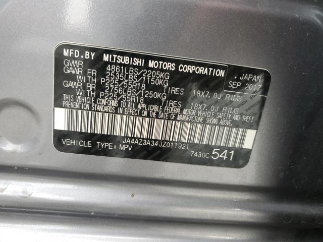 2018 MITSUBISHI OUTLANDER #3284609337