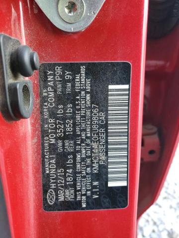 2015 HYUNDAI ACCENT GLS KMHCT4AE0FU898067