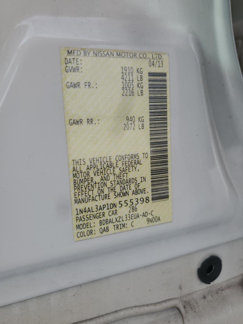 2013 NISSAN ALTIMA 2.5 - 1N4AL3AP1DN555398