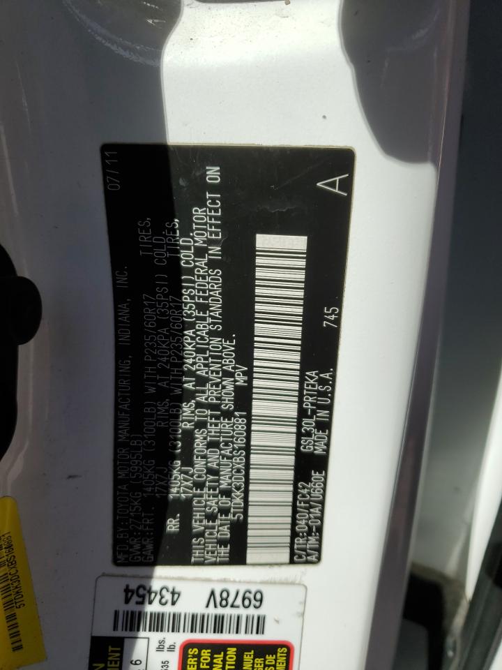 Lot #3286923228 2011 TOYOTA SIENNA LE