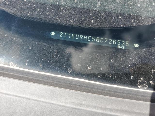 2016 TOYOTA COROLLA L - 2T1BURHE5GC726535