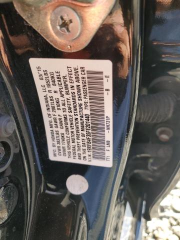 2015 HONDA CIVIC HYBR 19XFB4F35FE201440