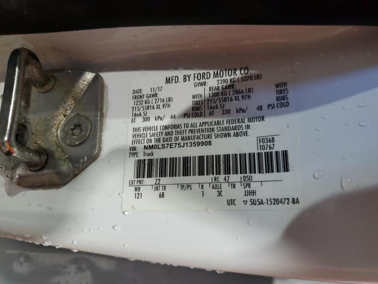 FORD TRANSIT CONNECT XL