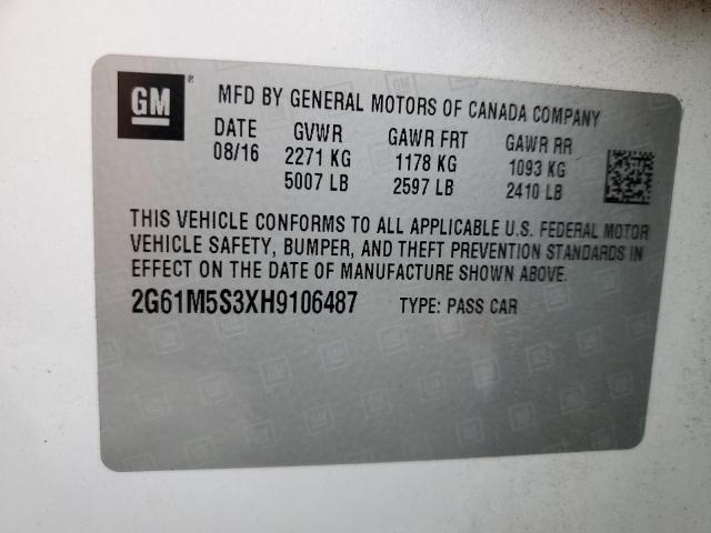 2017 CADILLAC XTS LUXURY - 2G61M5S3XH9106487