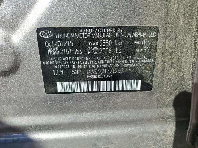 2016 HYUNDAI ELANTRA SE - 5NPDH4AE4GH771263