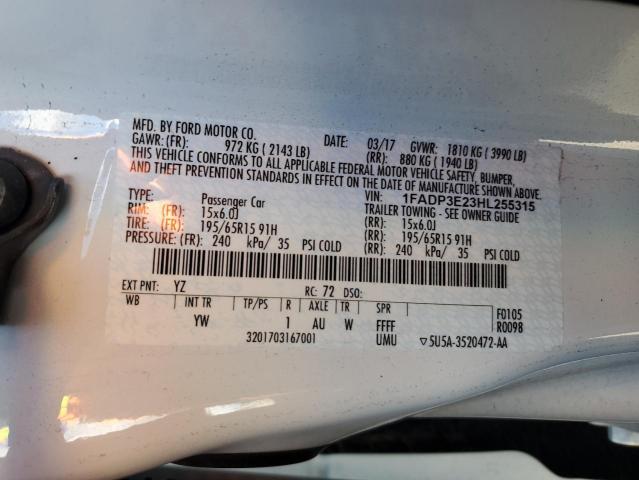 2017 FORD FOCUS S - 1FADP3E23HL255315