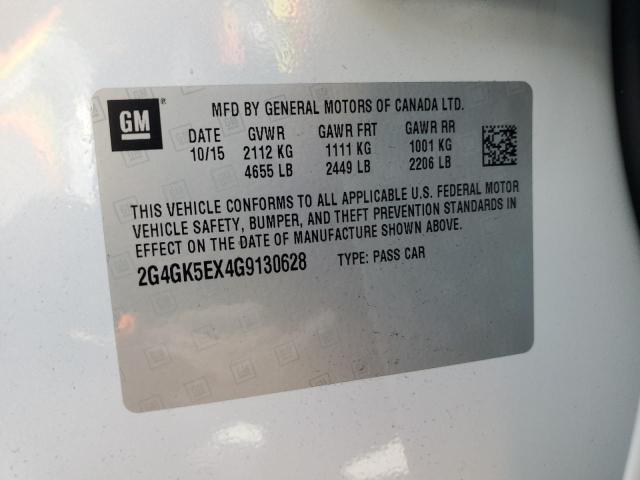 2016 BUICK REGAL 2G4GK5EX4G9130628