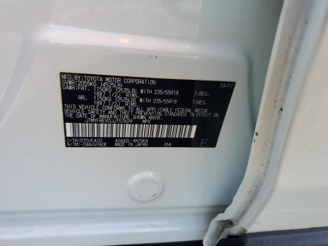 2018 TOYOTA RAV4 LIMITED JTMYFREV0JJ157629