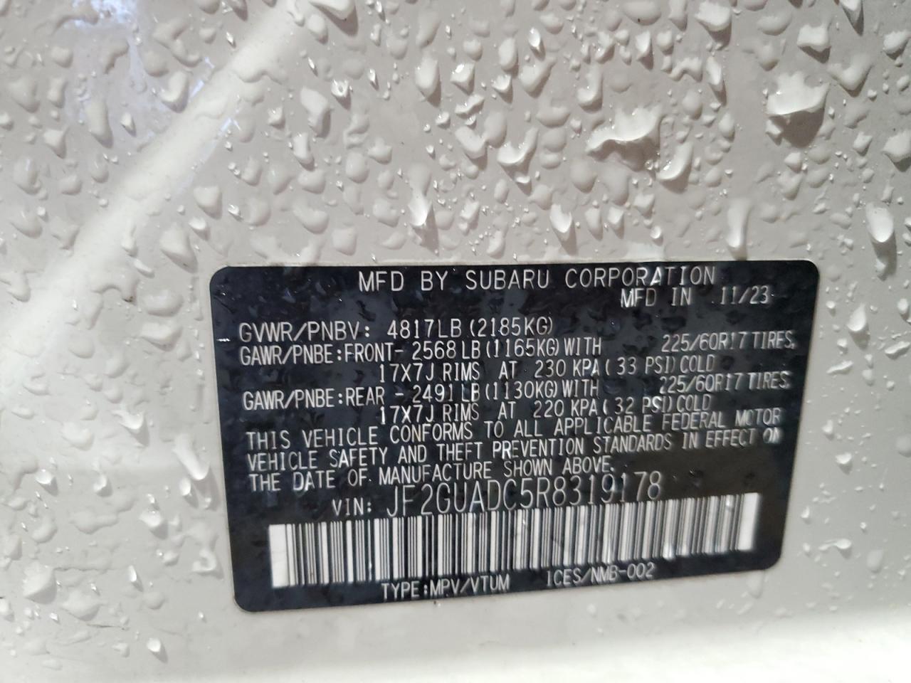 SUBARU CROSSTREK PREMIUM