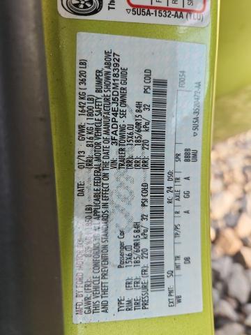 2013 FORD FIESTA SE #3277318379