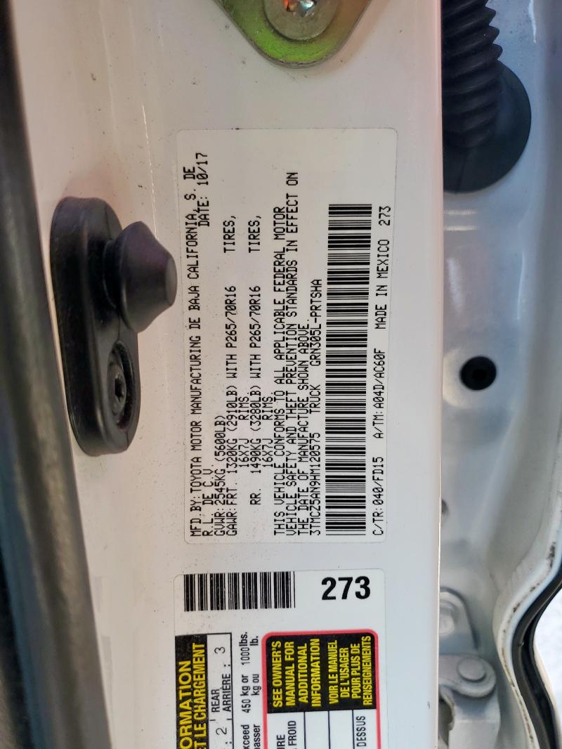 2017 TOYOTA TACOMA DOU 3TMCZ5AN9HM120575