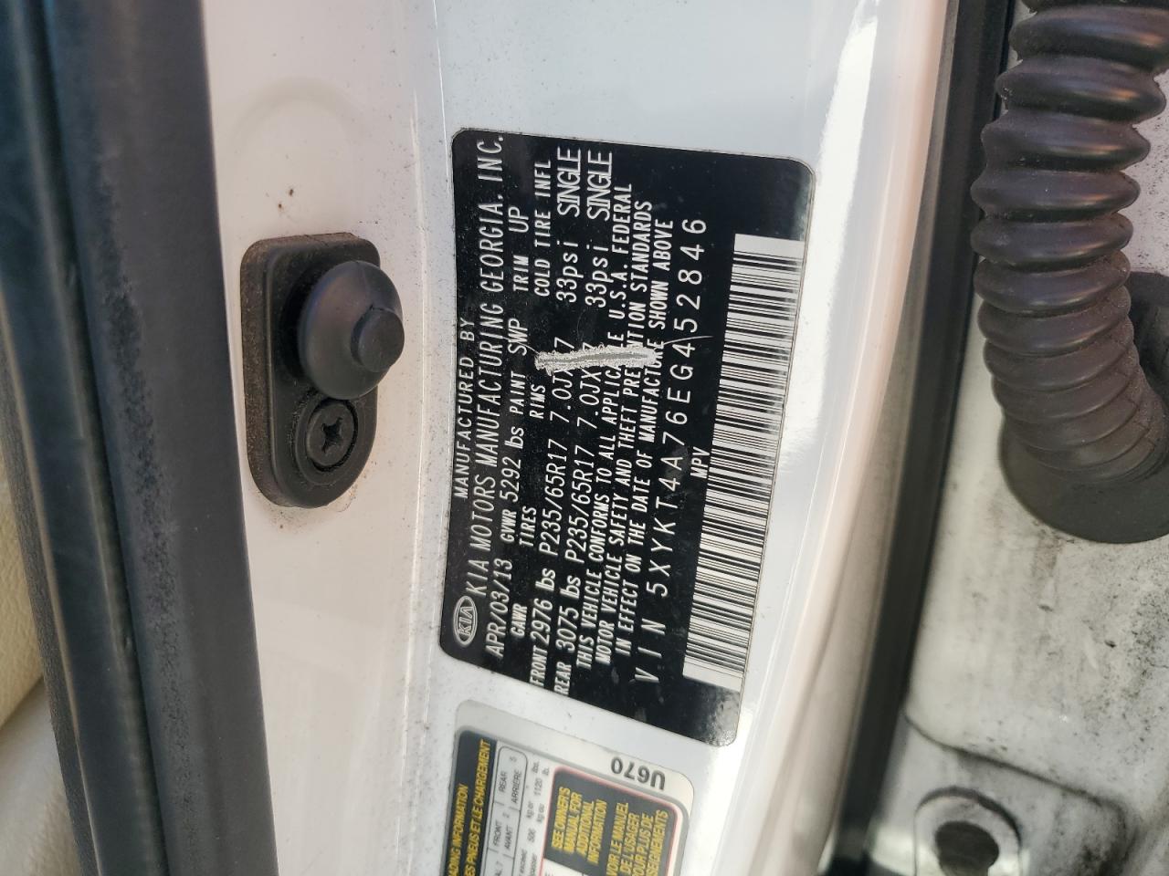 Lot #3310301047 2014 KIA SORENTO LX