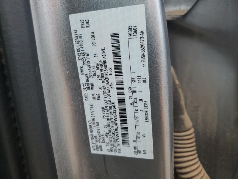 2023 FORD F150 LIGHT 1FTVW1EL4PWG32665