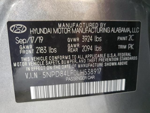2020 HYUNDAI ELANTRA SE #3301710394