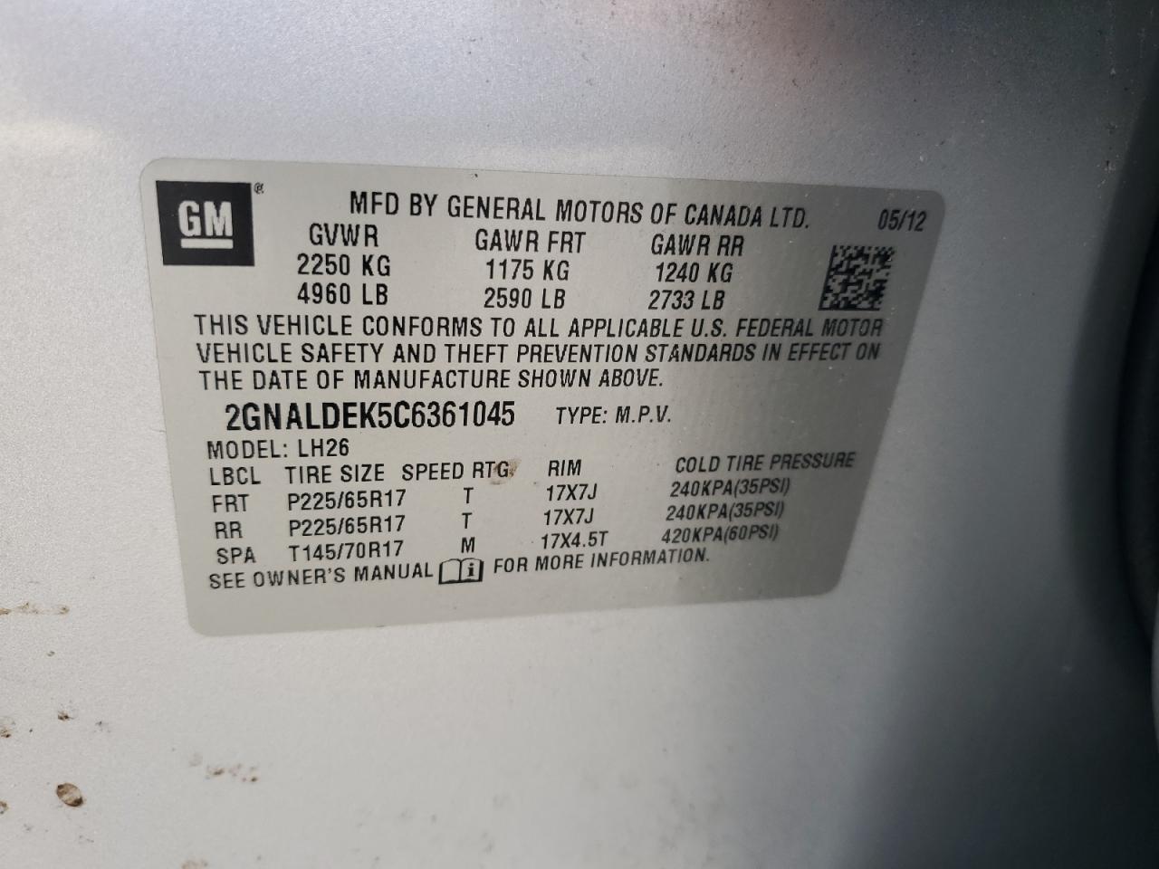 CHEVROLET EQUINOX LT