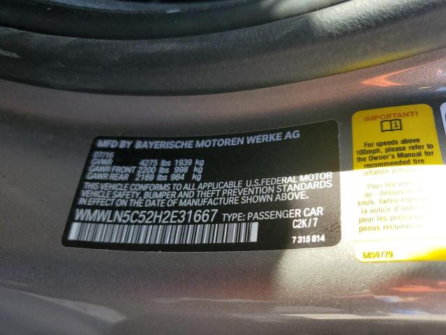 2017 MINI COOPER CLU - WMWLN5C52H2E31667