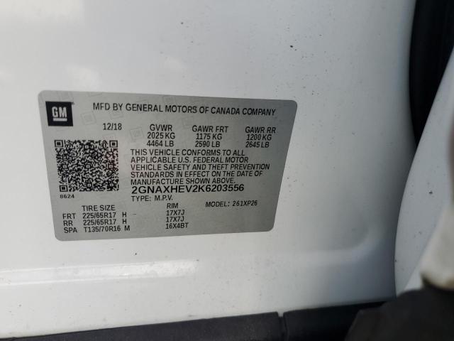 2019 CHEVROLET EQUINOX LS 2GNAXHEV2K6203556