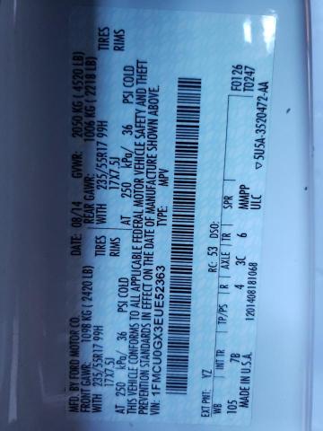 2014 FORD ESCAPE SE - 1FMCU0GX3EUE52363