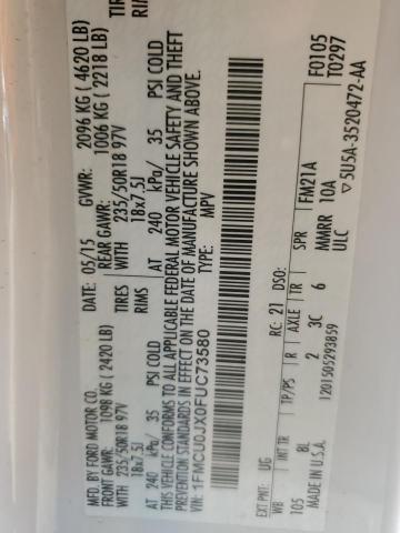 2015 FORD ESCAPE TIT #3296085854