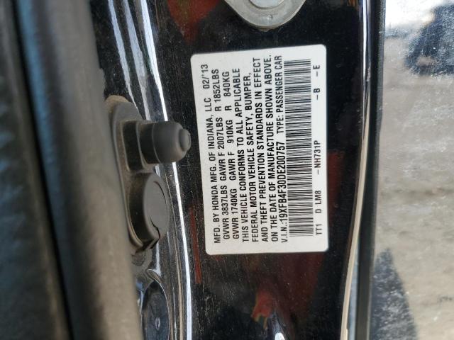 2013 HONDA CIVIC HYBR - 19XFB4F30DE200757