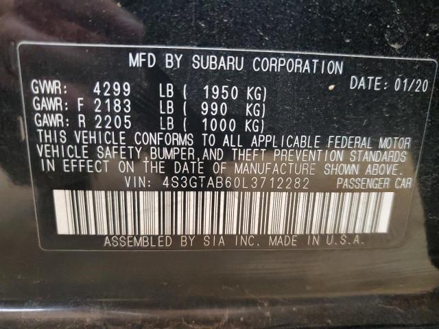 2020 SUBARU IMPREZA - 4S3GTAB60L3712282