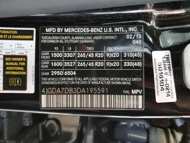 2013 MERCEDES-BENZ ML 550 4MA - 4JGDA7DB3DA195591