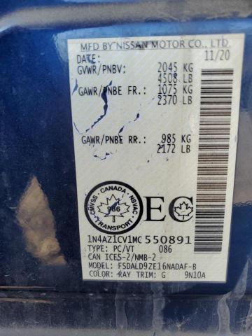 2021 NISSAN LEAF SV - 1N4AZ1CV1MC550891