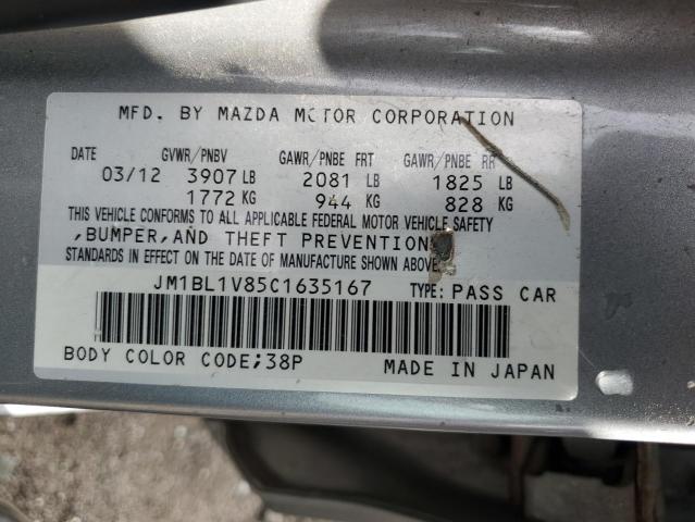 2012 MAZDA 3 I - JM1BL1V85C1635167