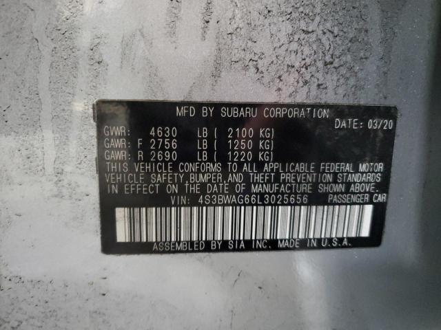 2020 SUBARU LEGACY SPO 4S3BWAG66L3025656