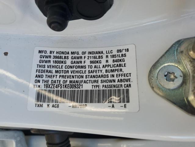 2019 HONDA INSIGHT EX #3301876431