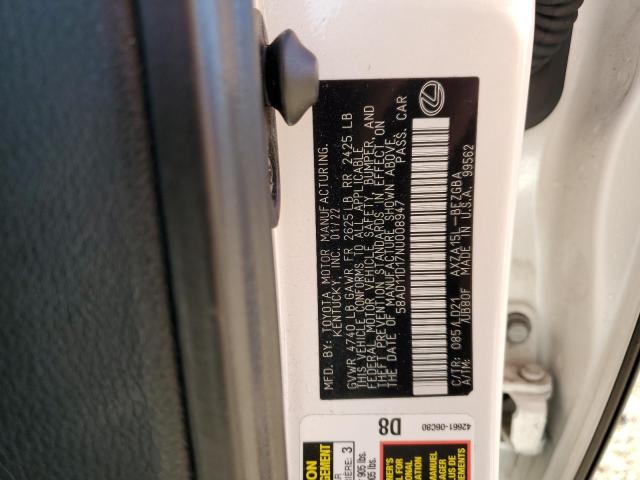 2022 LEXUS ES 250 BAS #3292466679