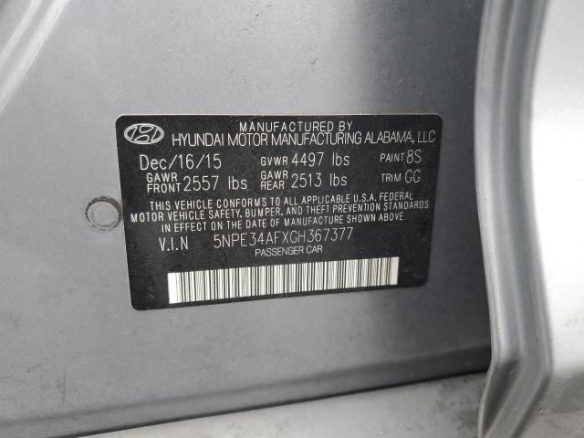2016 HYUNDAI SONATA SPO - 5NPE34AFXGH367377