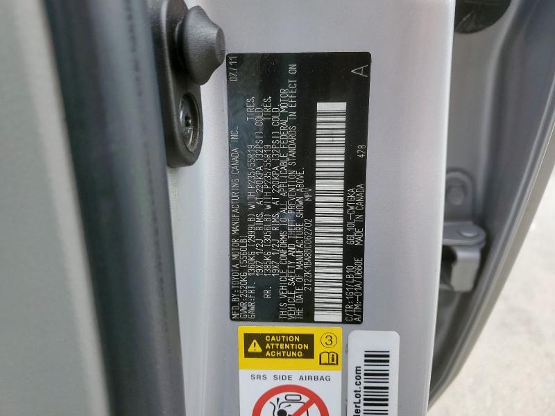 2011 LEXUS RX 350 - 2T2ZK1BA8BC062702