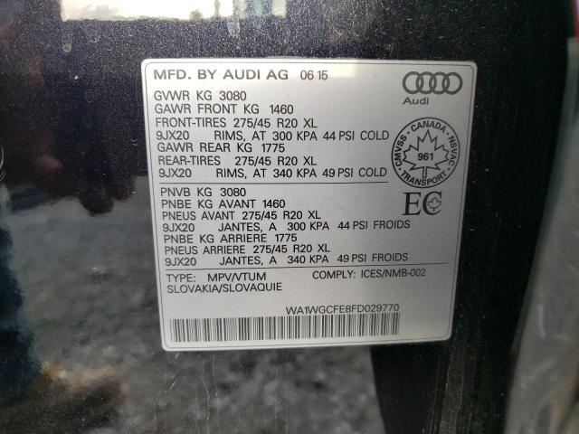 2015 AUDI Q7 PRESTIG - WA1WGCFE8FD029770